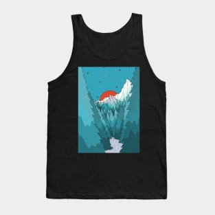 Blue forest lands Tank Top